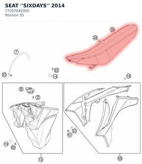 Diagram preview: SEAT  ''SIXDAYS''        2014 (77207040300)