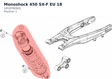 Diagram preview: Monoshock 450 SX-F EU 18 (18187R0901)