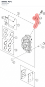 Diagram preview: BRAKE PIPE (76042001000)