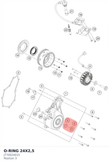 Diagram preview: O-RING 24X2,5 (J770024015)