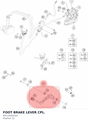Diagram preview: FOOT BRAKE LEVER CPL. (90113050244)