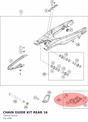 Diagram preview: CHAIN GUIDE KIT REAR 16 (79004070010)