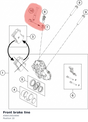 Diagram preview: Front brake line (A56013010000)