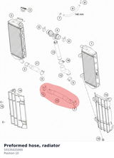 Diagram preview: Preformed hose, radiator (55535025000)