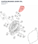 Diagram preview: CLUTCH RELEASE LEVER CPL. (90232048033)