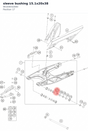 Diagram preview: sleeve bushing 15.1x20x38 (90104032000)