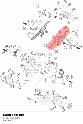 Diagram preview: Subframe left (6170300201056)