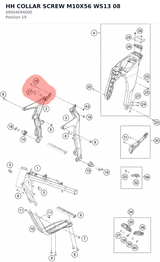 Diagram preview: HH COLLAR SCREW M10X56 WS13 08 (69004094000)