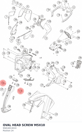 Diagram preview: OVAL HEAD SCREW M5X10 (95814013010)