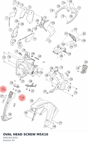 Diagram preview: OVAL HEAD SCREW M5X10 (95814013010)