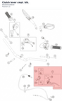 Diagram preview: Clutch lever cmpl. blk. (6410203100030)