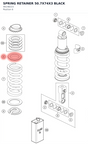 Diagram preview: SPRING RETAINER 50.7X74X3 BLACK (46148223)