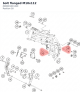 Diagram preview: bolt flanged M10x112 (J900001011000)