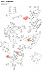 Diagram preview: BOLT FLANGED (J900001001600)