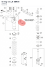 Diagram preview: O-ring 10x1,5 NBR70 (14460107)