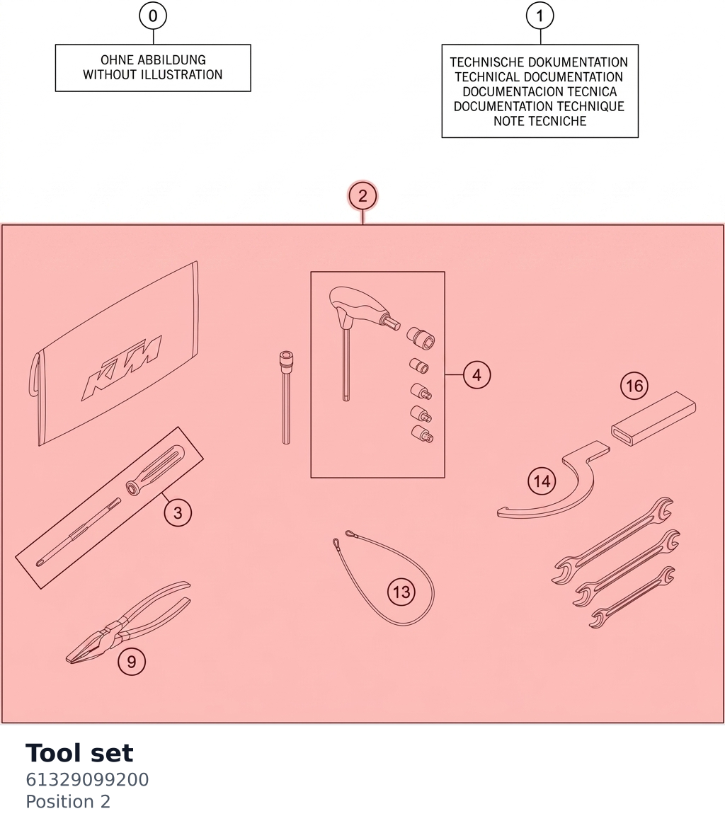 Diagram preview: Tool set (61329099200)