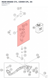 Diagram preview: REAR BRAKE CYL. COVER CPL. 04 (54813062100)
