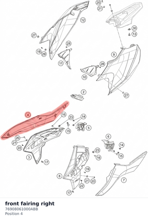 Diagram preview: front fairing right (76908061000ABB)