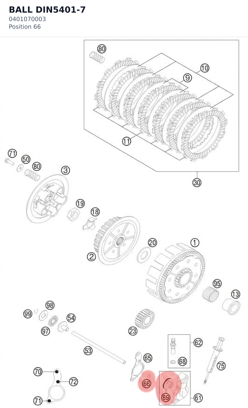 Diagram preview: BALL DIN5401-7 (0401070003)