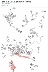 Diagram preview: GROUND WIRE, STARTER FRAME (76711097050)