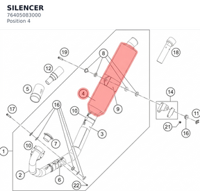 Diagram preview: SILENCER (76405083000)
