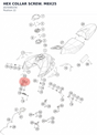 Diagram preview: HEX COLLAR SCREW. M8X25 (J025080256)