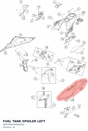 Diagram preview: FUEL TANK SPOILER LEFT (A60708050000EDA)