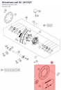 Diagram preview: Drivetrain set XC 14T/52T (SPAA14G52AM118A)