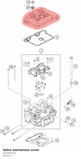 Diagram preview: Valve mechanism cover (93336052001)