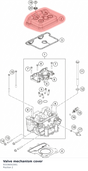 Diagram preview: Valve mechanism cover (93336052001)