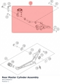 Diagram preview: Rear Master Cylinder Assembly (96313060033)