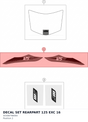 Diagram preview: DECAL SET REARPART 125 EXC  16 (50308798000)