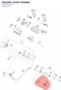 Diagram preview: HOLDER LEVER CHANGE (95834032000)
