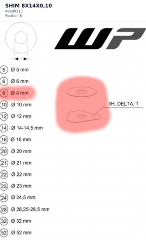 Diagram preview: SHIM 8X14X0,10 (48600213)