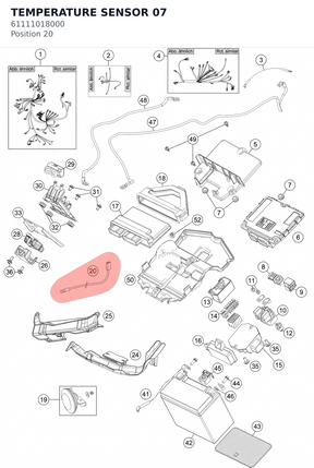 Diagram preview: TEMPERATURE SENSOR 07 (61111018000)