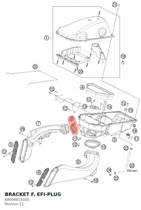 Diagram preview: BRACKET F. EFI-PLUG (69006015050)