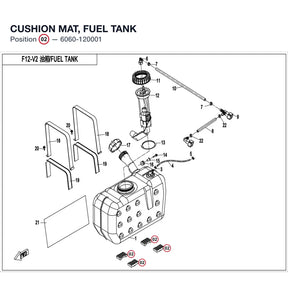 CUSHION MAT, FUEL TANK product image