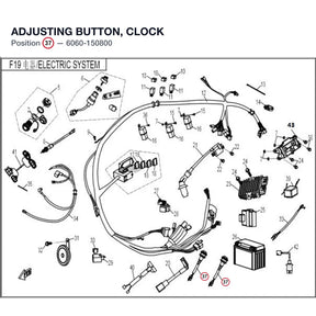 ADJUSTING BUTTON, CLOCK product image