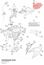 Diagram preview: PASSENGER SEAT (61507047000)
