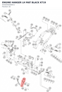 Diagram preview: ENGINE HANGER LH MAT BLACK KT19 (93303005000C1)