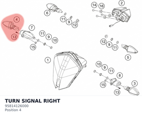 Diagram preview: TURN SIGNAL RIGHT (95814126000)