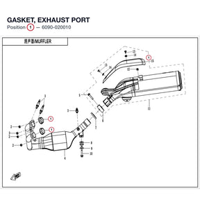 GASKET, EXHAUST PORT product image