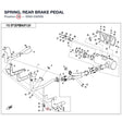 SPRING, REAR BRAKE PEDAL product image