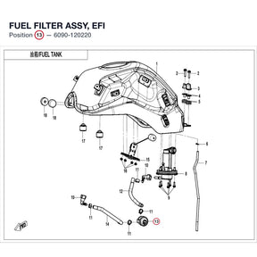FUEL FILTER ASSY, EFI product image
