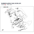 RUBBER SLEEVE, FUEL FILTER, EFI product image