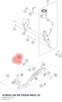 Diagram preview: SCREW CSK RD CROSS M8X1.25 (J900000803400)