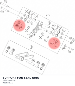 Diagram preview: SUPPORT FOR SEAL RING (76203032020)