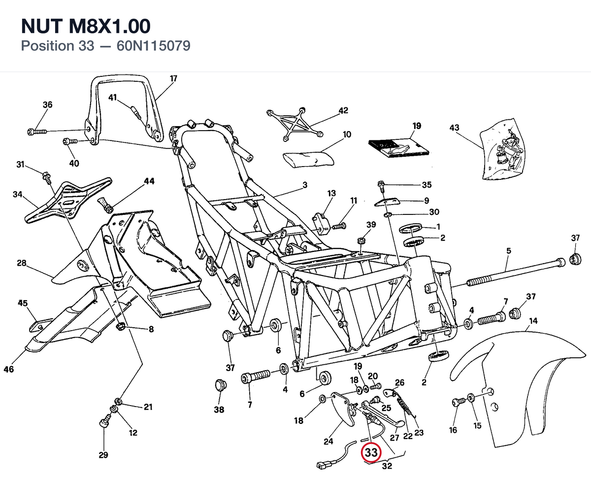 NUT M8X1.00