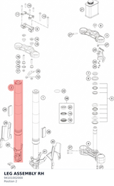 Diagram preview: LEG ASSEMBLY RH (94101002000)