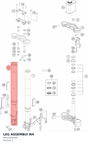 Diagram preview: LEG ASSEMBLY RH (94101002000)